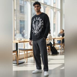 Billabong Black Long Sleeve Graphic Tee